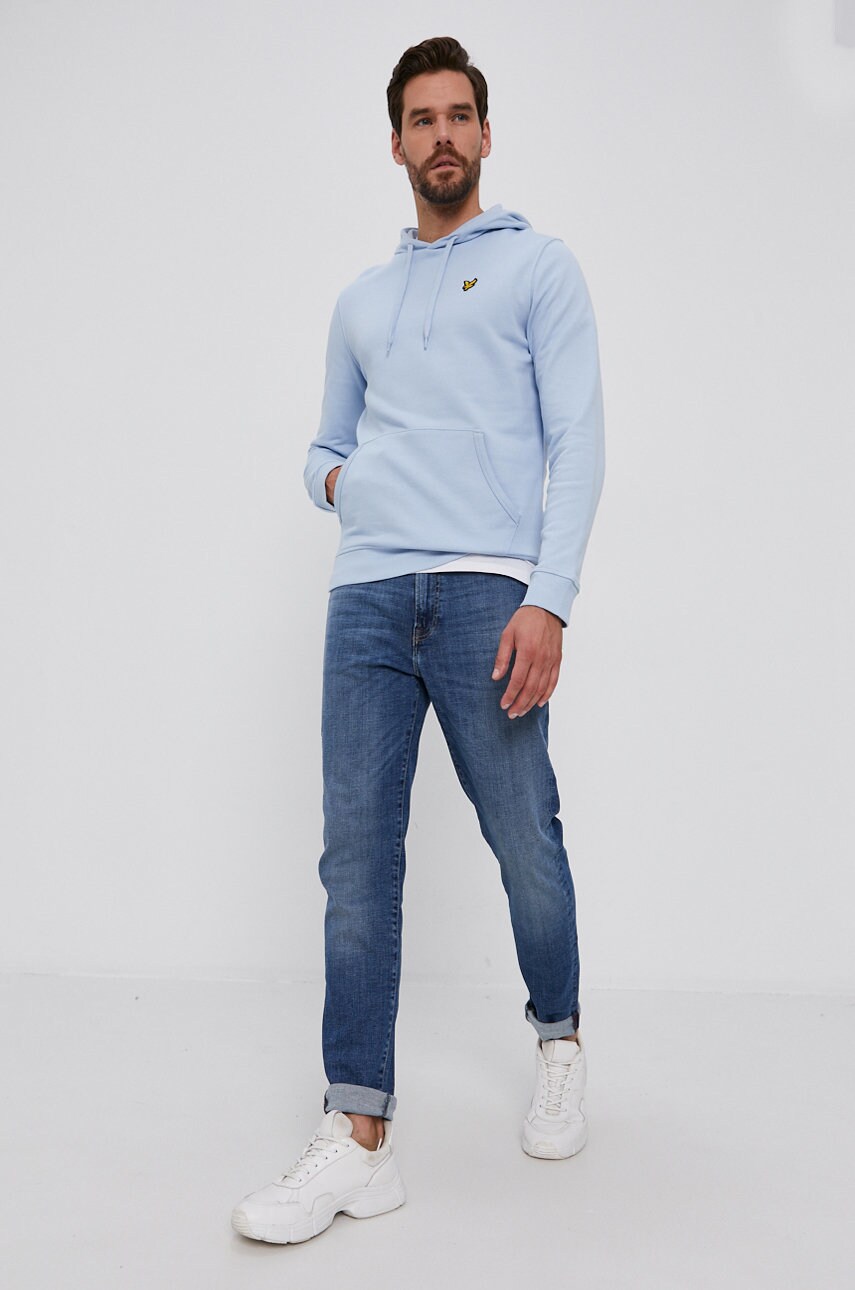 

Хлопковая кофта Lyle & Scott мужская гладкая