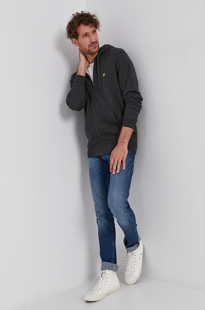 

Lyle & Scott - Памучен суичър, Сив