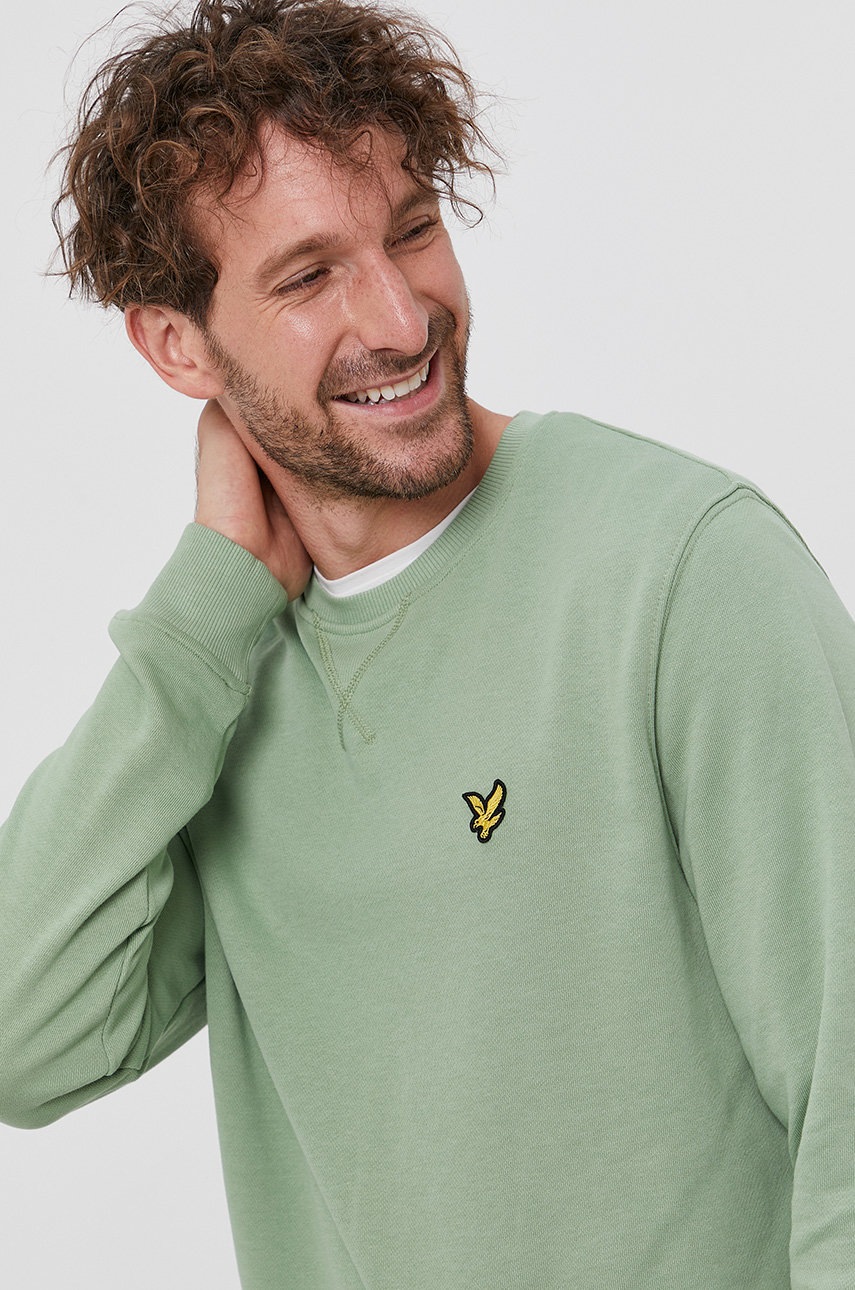 

Lyle & Scott - Памучен суичър, Зелен