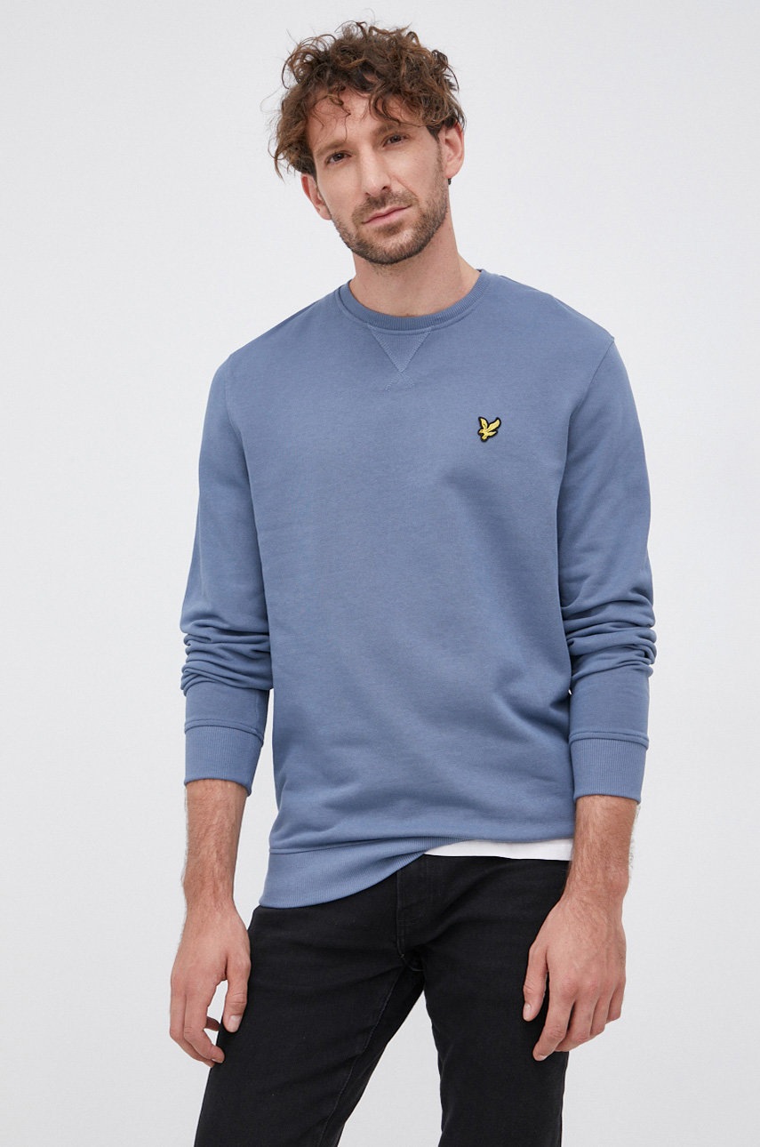 

Lyle & Scott - Памучен суичър, Виолетов
