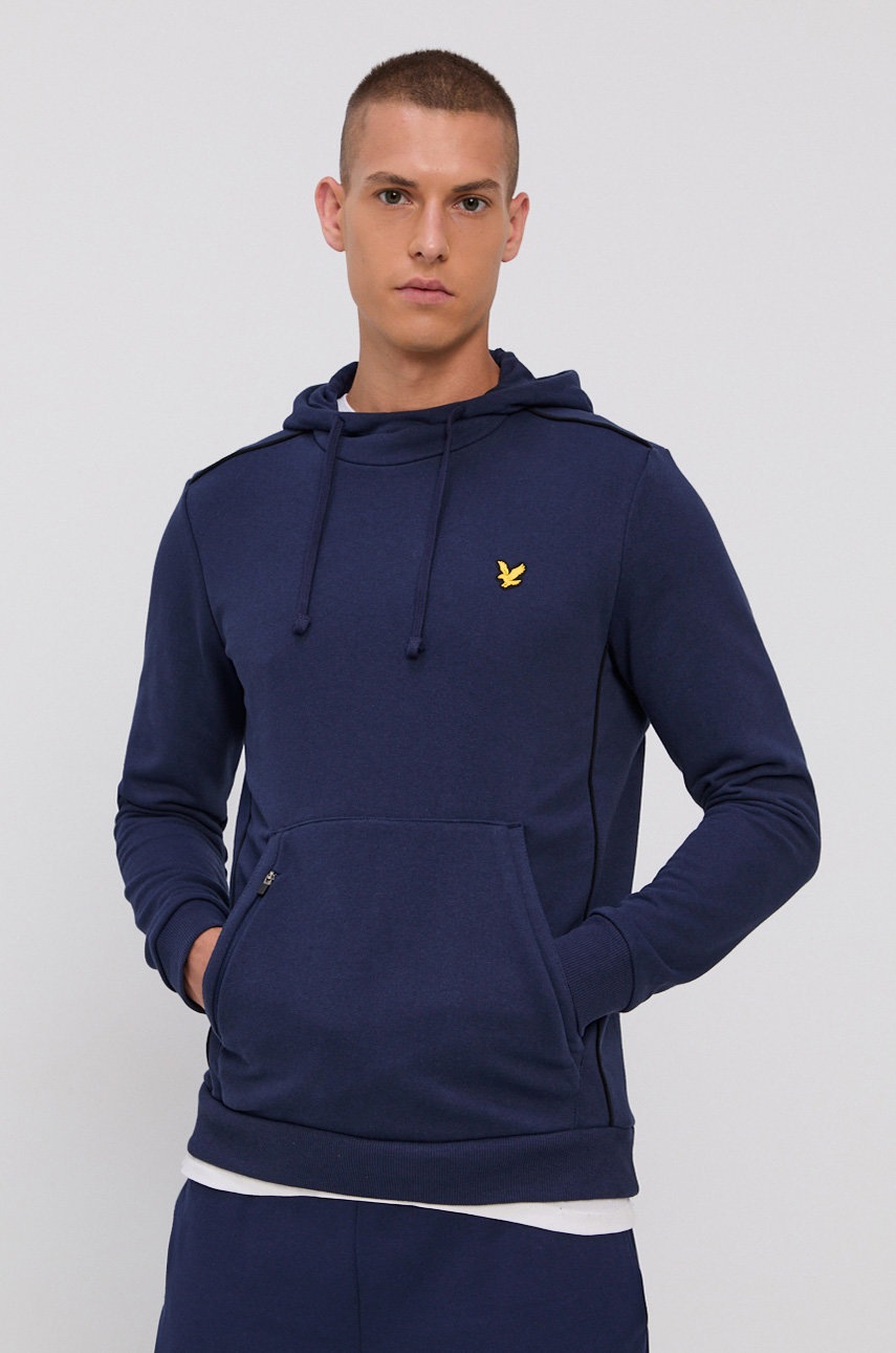

Суичър Lyle & Scott мъжки в тъмносиньо с изчистен дизайн, Тъмносин