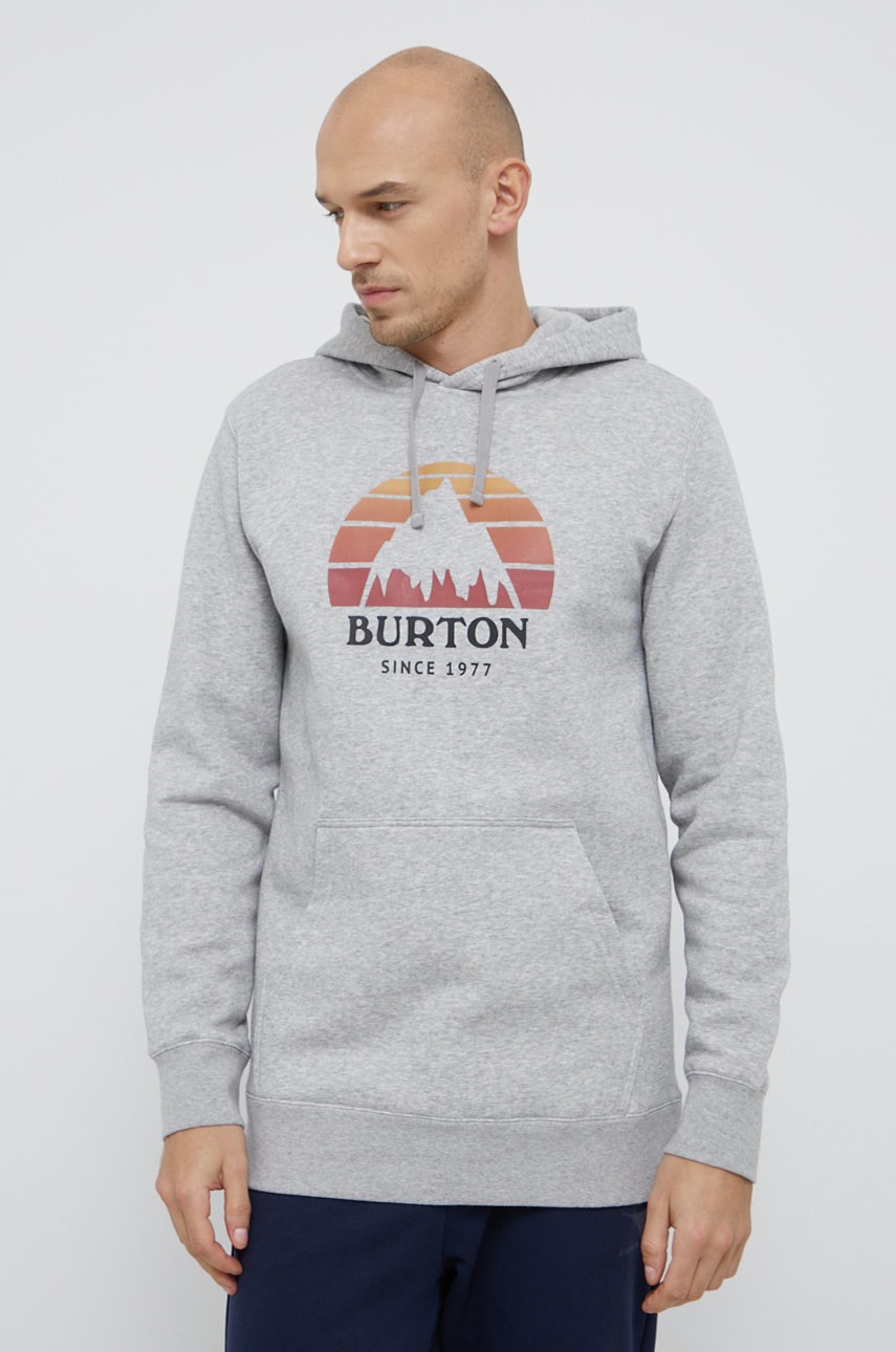 

Суичър Burton мъжки в сиво с принт, Сив