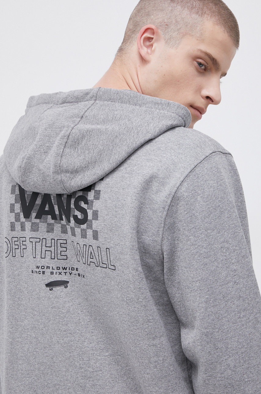 

Суичър Vans мъжки в меланж на сиво, Сив