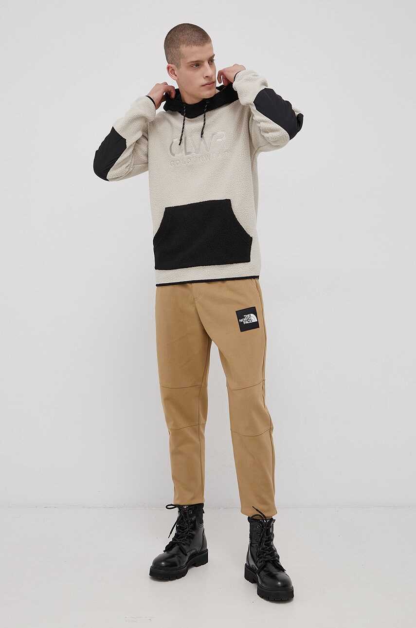 

Кофта Colourwear чоловіча колір кремовий з аплікацією