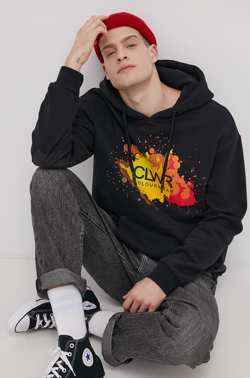 

Кофта Colourwear мужская цвет чёрный с принтом