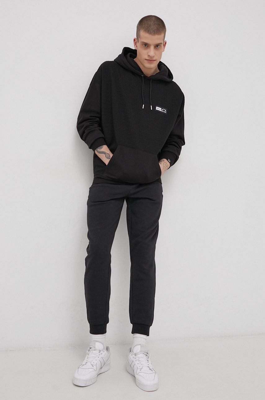 

Кофта Ellesse мужская цвет чёрный гладкая