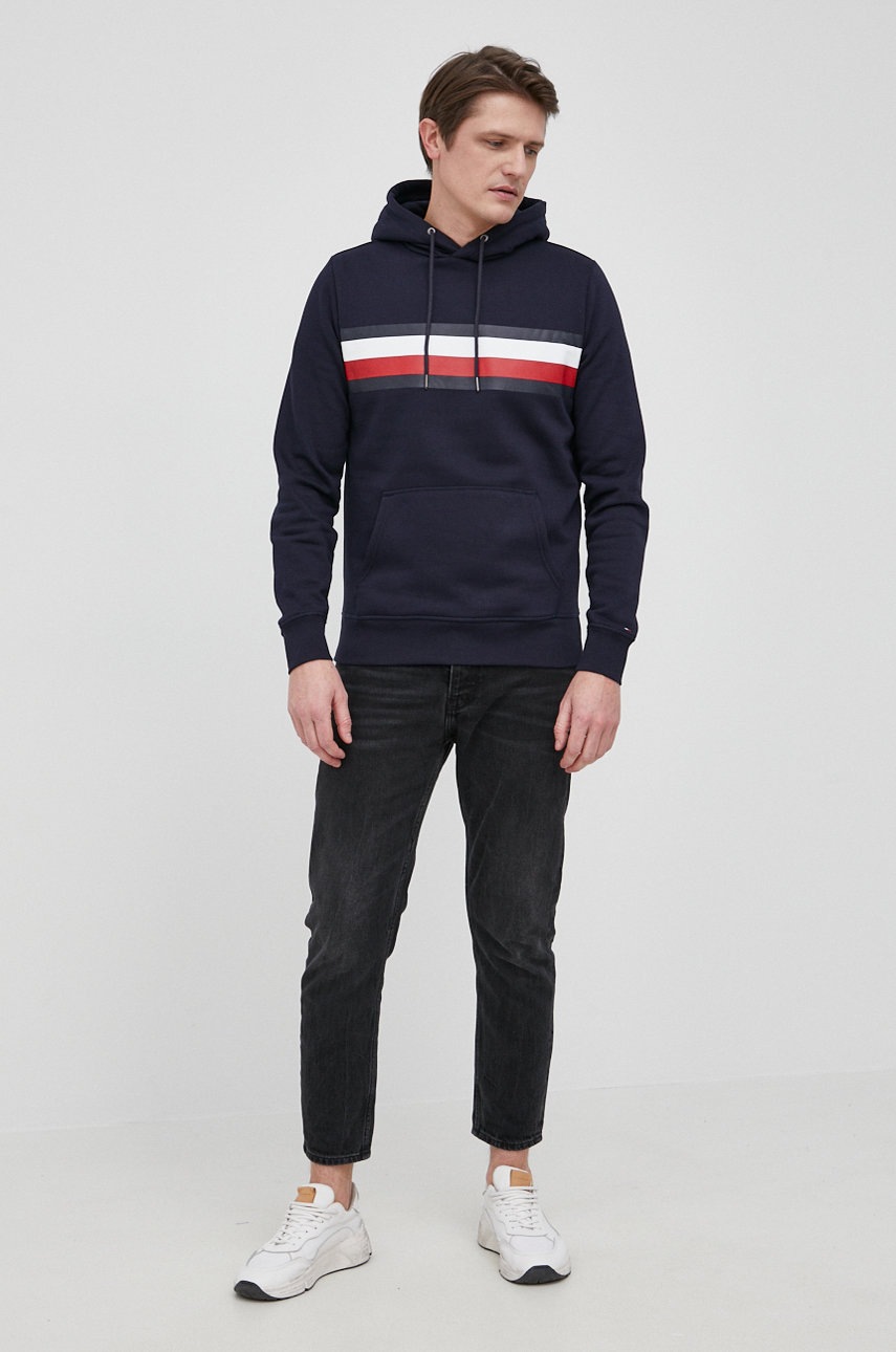 

Кофта Tommy Hilfiger чоловіча колір синій з принтом