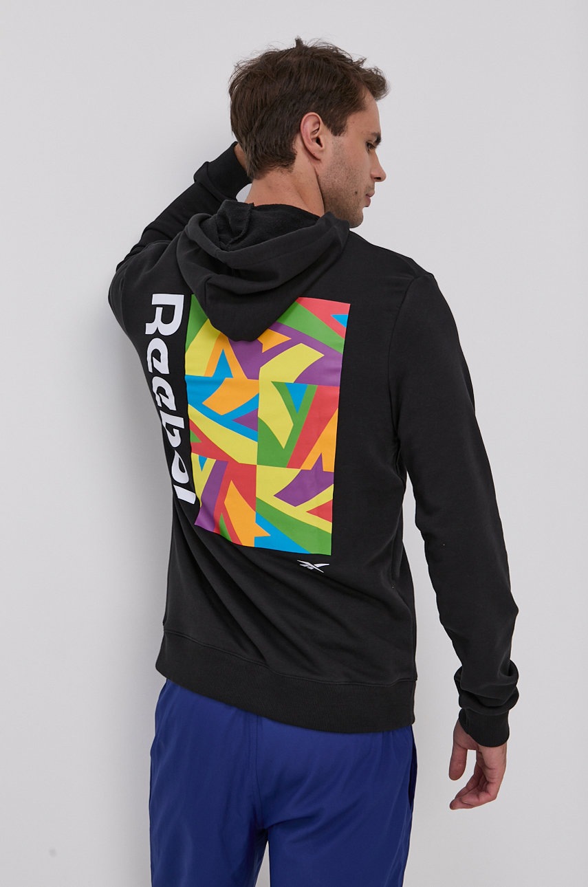 

Кофта Reebok GT3145 цвет чёрный с принтом