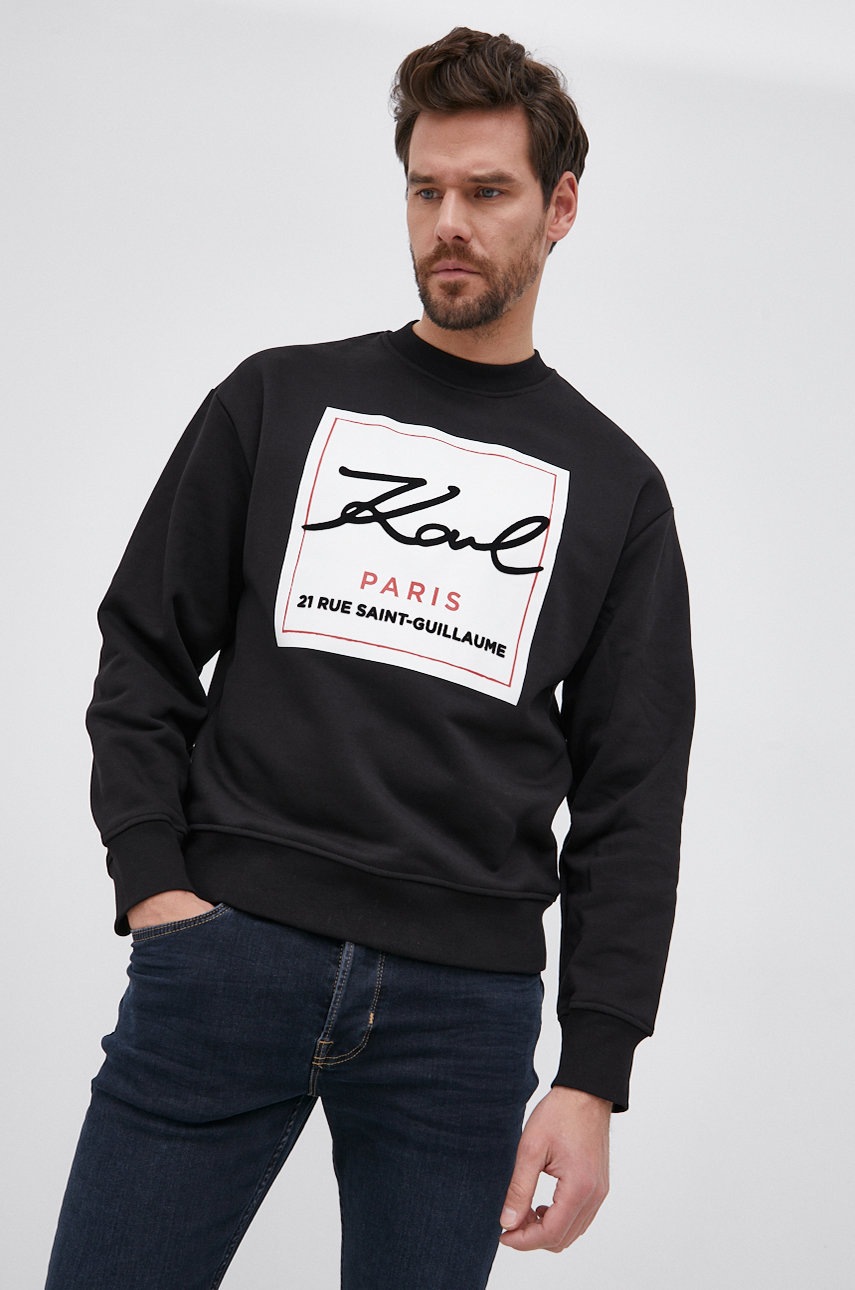 

Кофта Karl Lagerfeld колір чорний з аплікацією