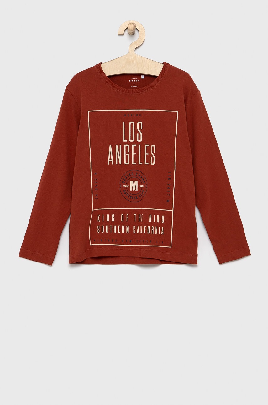 

Name it - Детска блуза с дълги ръкави, Червен