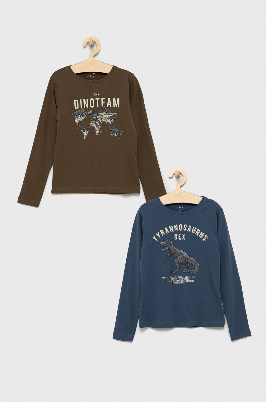 Name It - longsleeve din bumbac pentru copii (2-pack)