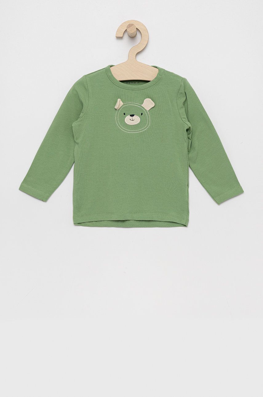 Name it Longsleeve copii culoarea verde, cu imprimeu 2023 ❤️ Pret Super answear imagine noua 2022