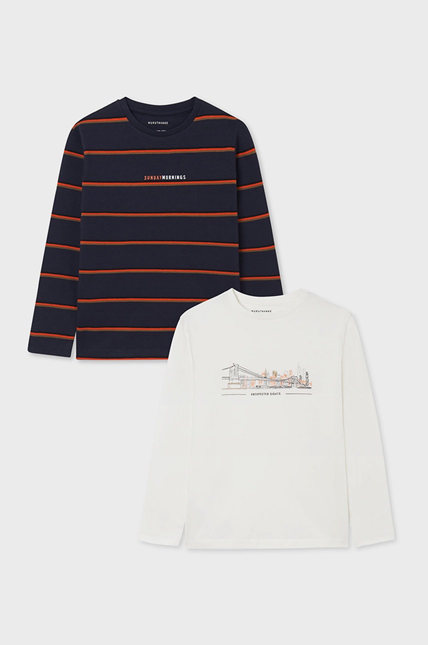 

Детска блуза с дълги ръкави Mayoral в черно с десен, Черен