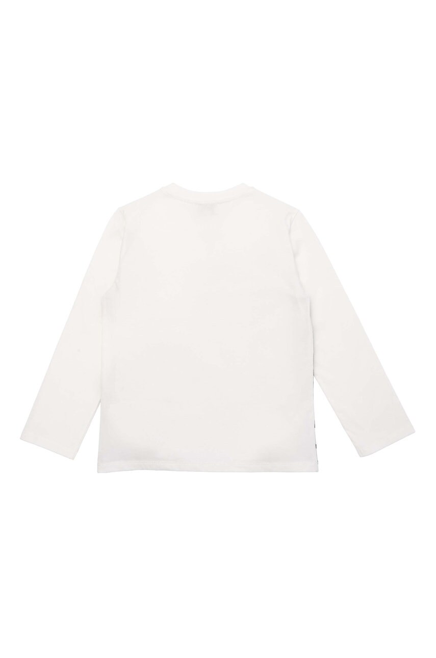 

Дитячий лонгслів Kenzo Kids колір кремовий з принтом