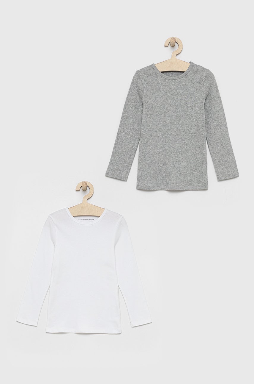 United Colors Of Benetton - longsleeve din bumbac pentru copii (2-pack)