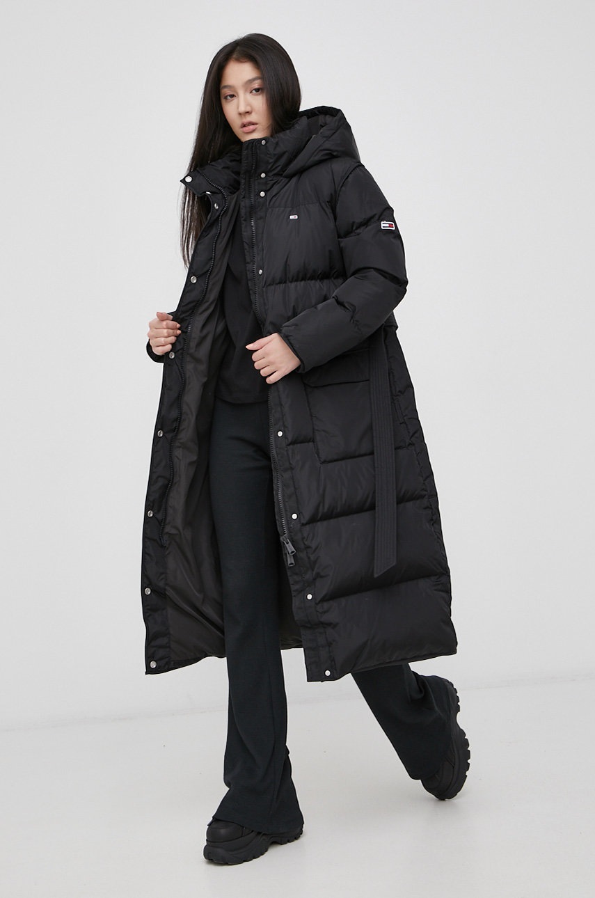 

Хлопковый лонгслив Tommy Jeans цвет чёрный