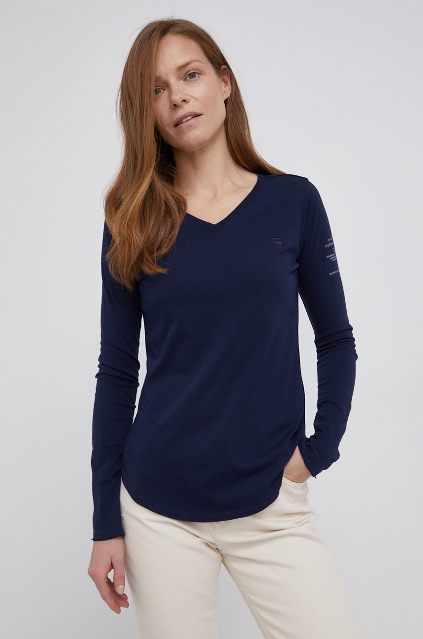 

G-Star Raw - Блуза с дълги ръкави, Тъмносин