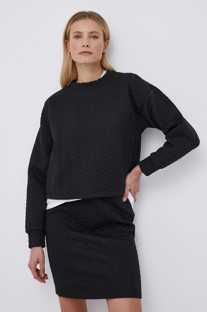 Vila Bluză femei, culoarea negru, material neted imagine reduceri black friday 2021 answear.ro