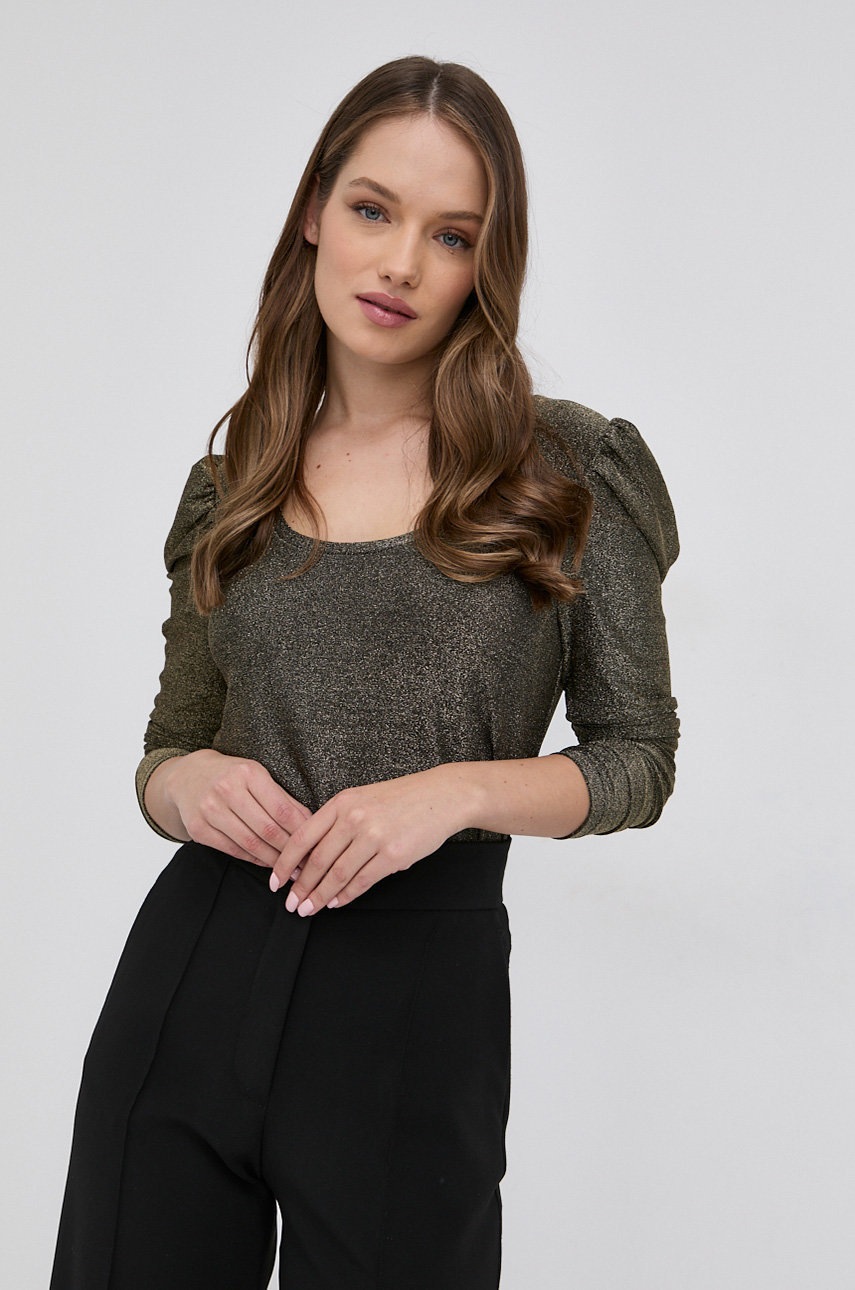 

Блуза с дълги ръкави Liu Jo дамска в златисто, Злато