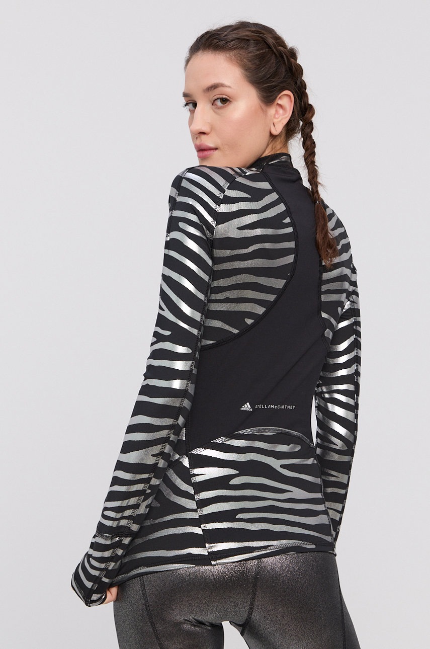 

Блуза с дълги ръкави adidas by Stella McCartney GU1604 дамска с ниско поло, Многоцветен