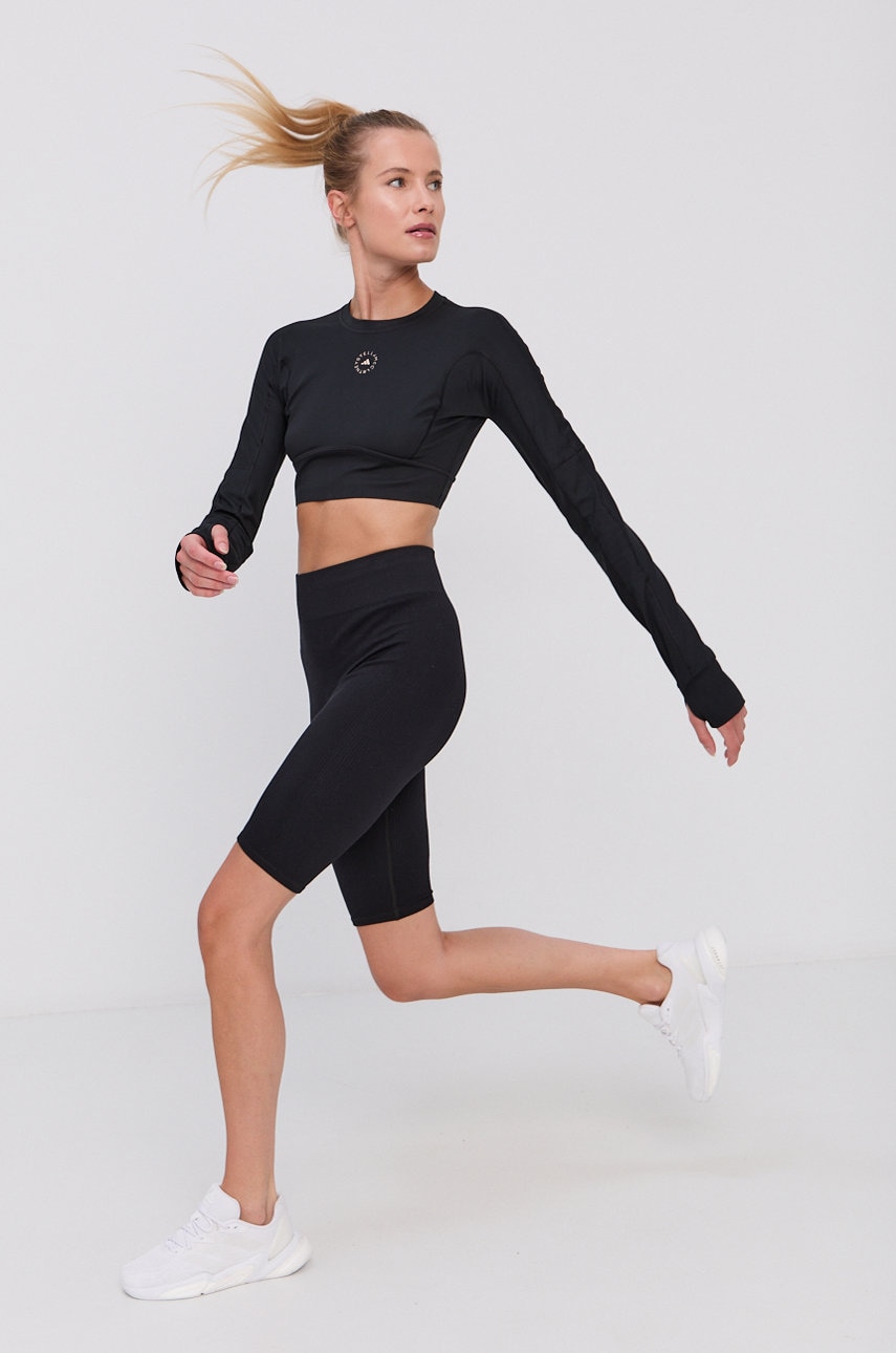 

Лонгслив adidas by Stella McCartney женский цвет чёрный