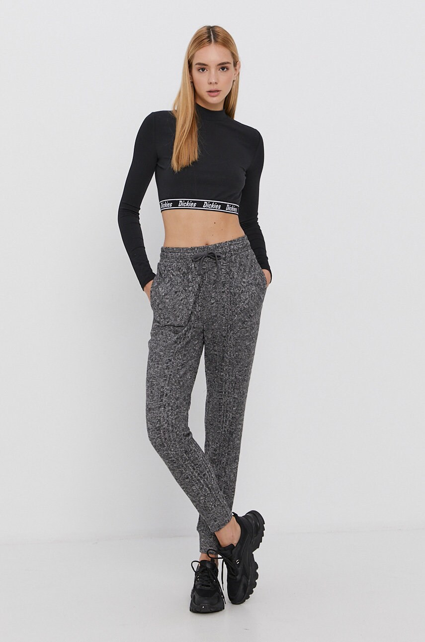 

Лонгслив Dickies женский цвет чёрный с полугольфом