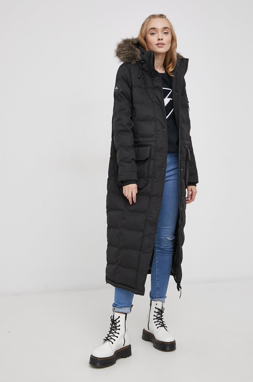 

Бавовняний лонгслів Superdry колір чорний