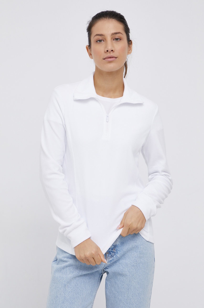 Cmp bluză femei, culoarea alb, material neted
