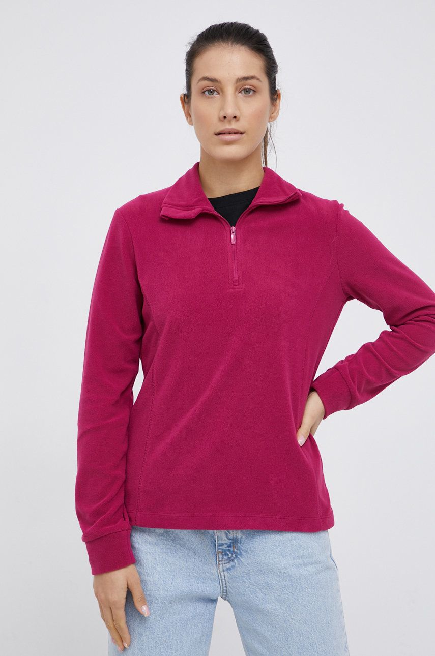 CMP bluza damska kolor fioletowy gładka