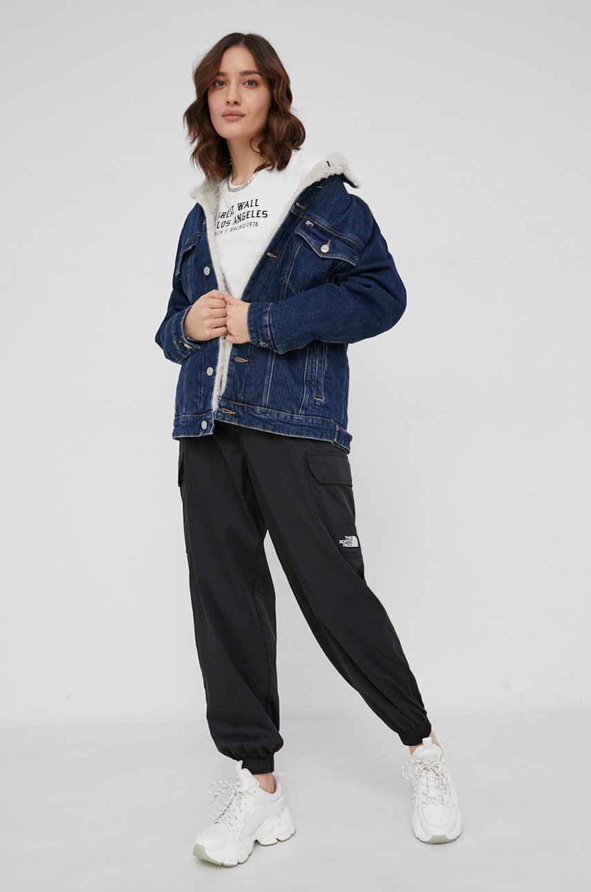 

Хлопковый лонгслив Vans цвет кремовый