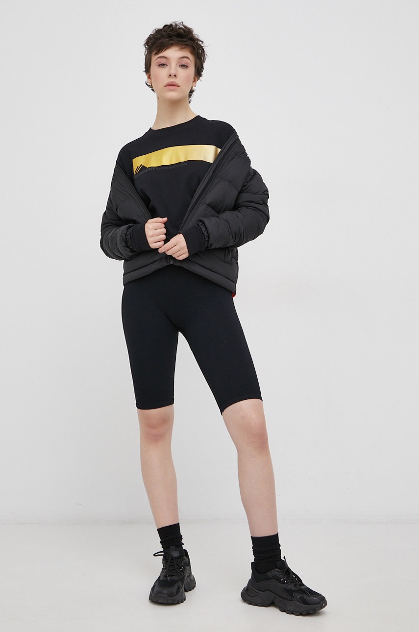 

Хлопковый лонгслив Superdry цвет чёрный