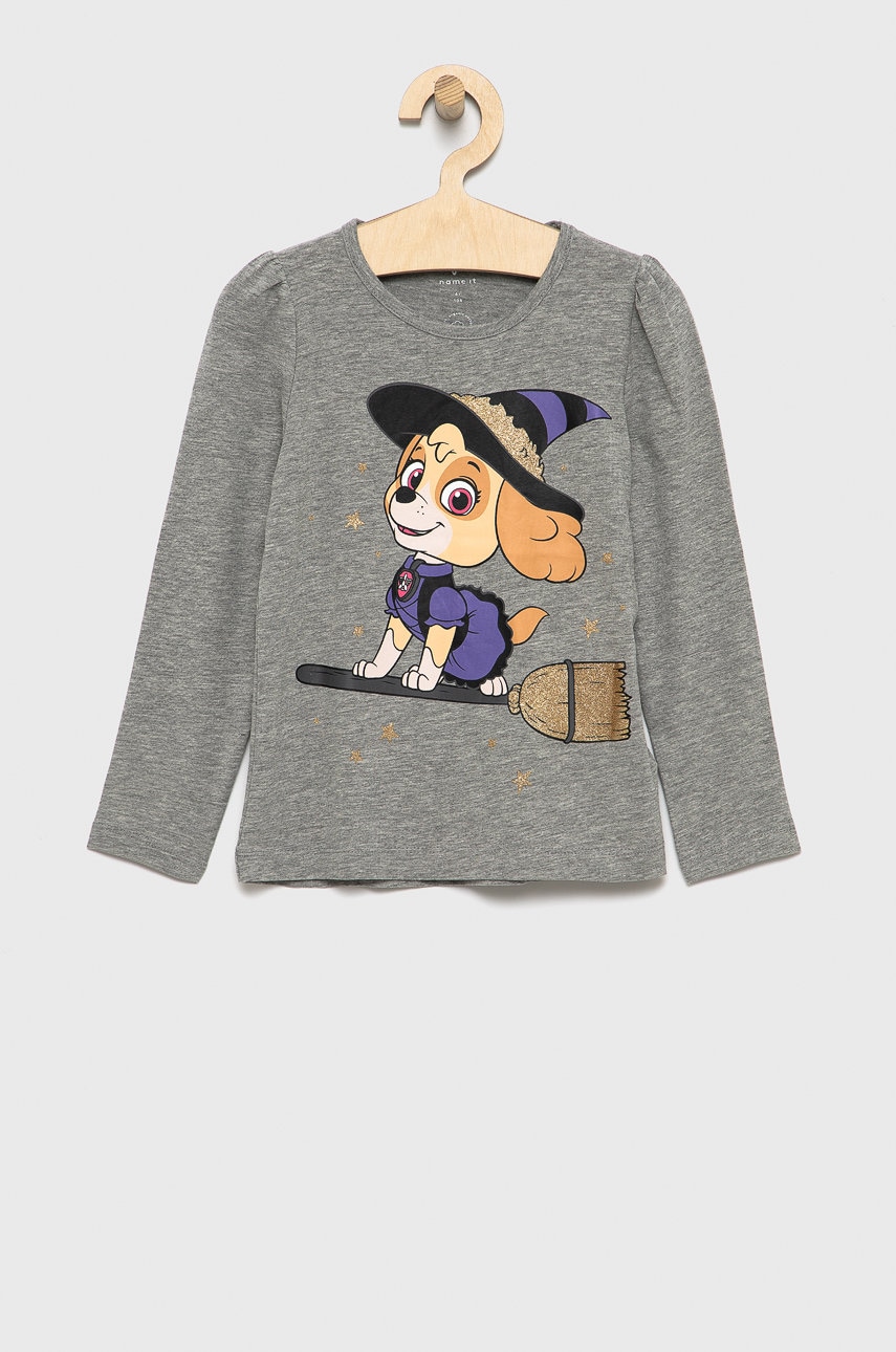 Name It longsleeve copii culoarea gri