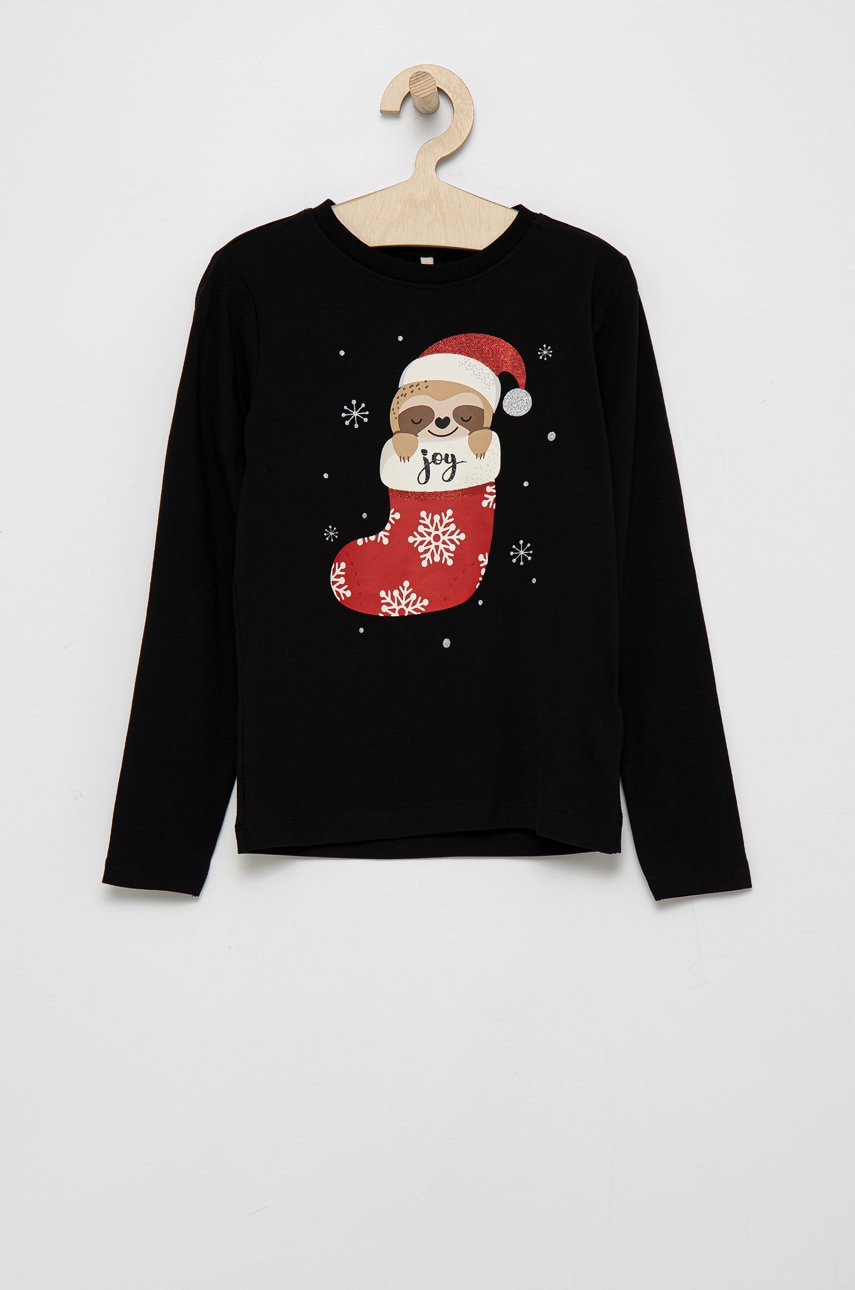 Kids Only longsleeve copii culoarea negru