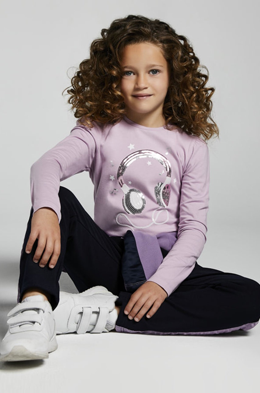 

Mayoral - Детска блуза с дълги ръкави, Виолетов