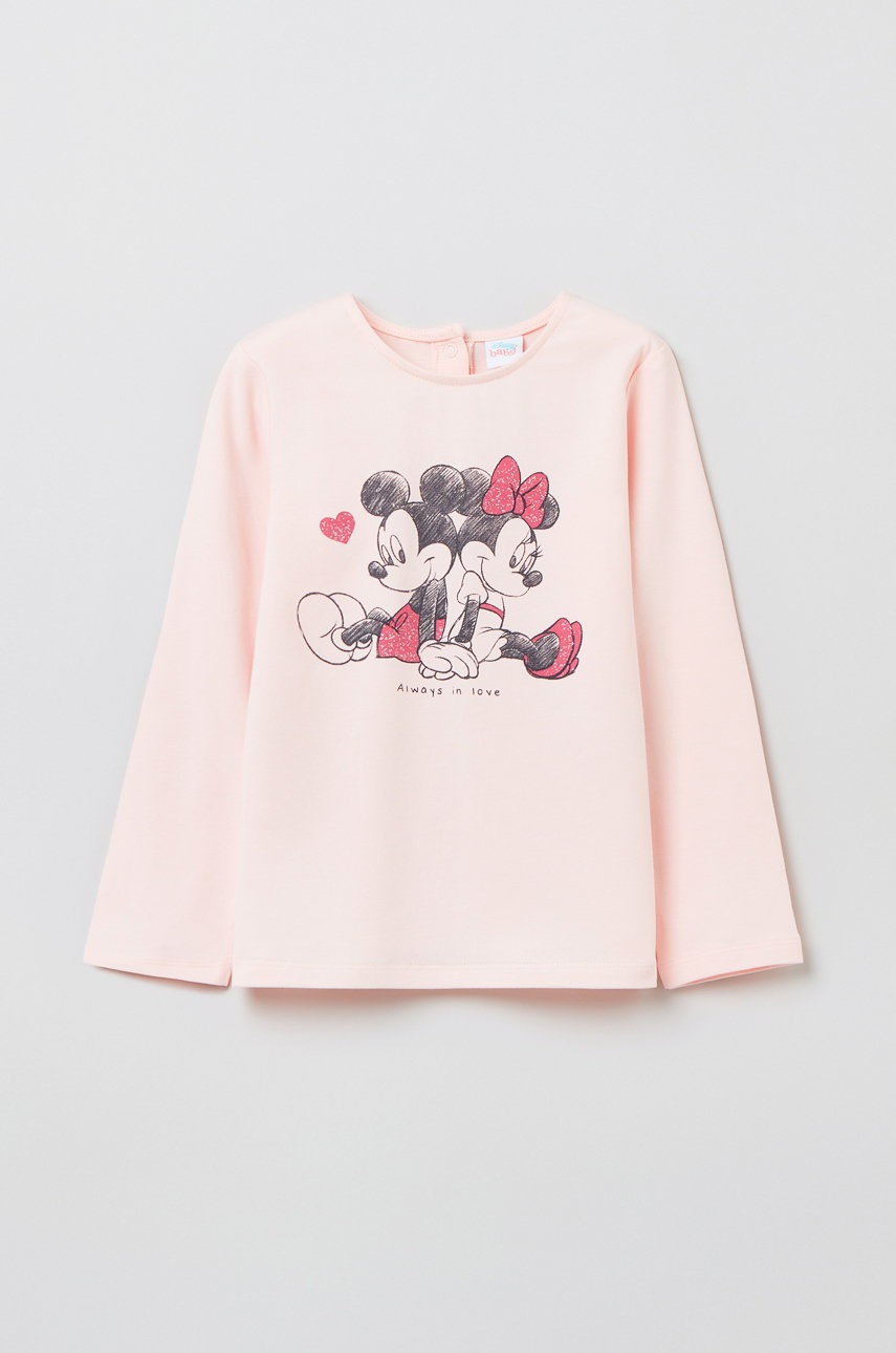 

Детска блуза с дълги ръкави OVS в розово, Розов