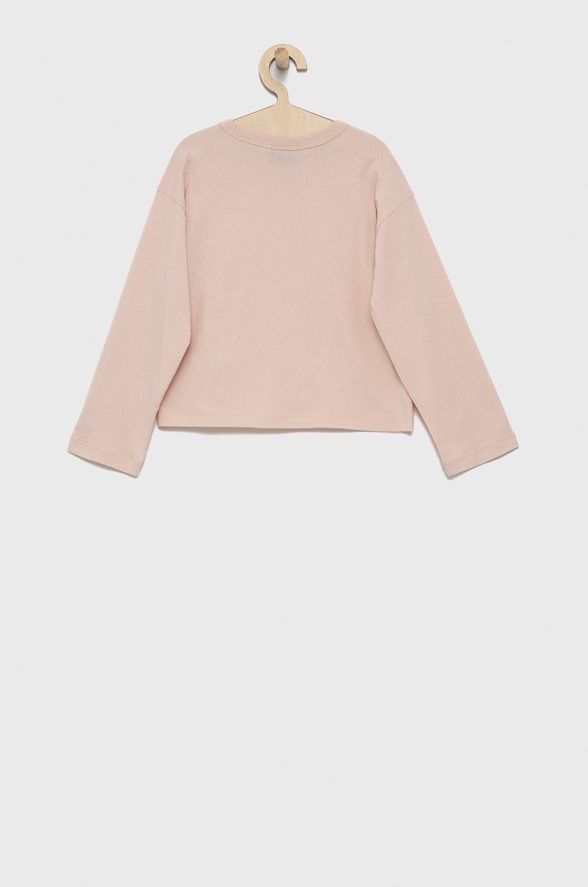 Хлопковый детский лонгслив Champion 404233 цвет розовый