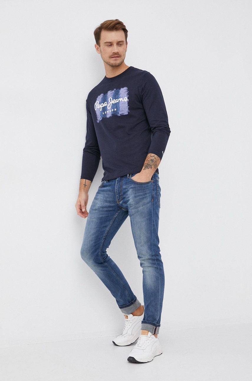 

Pepe Jeans - Хлопковый лонгслив Sebastian