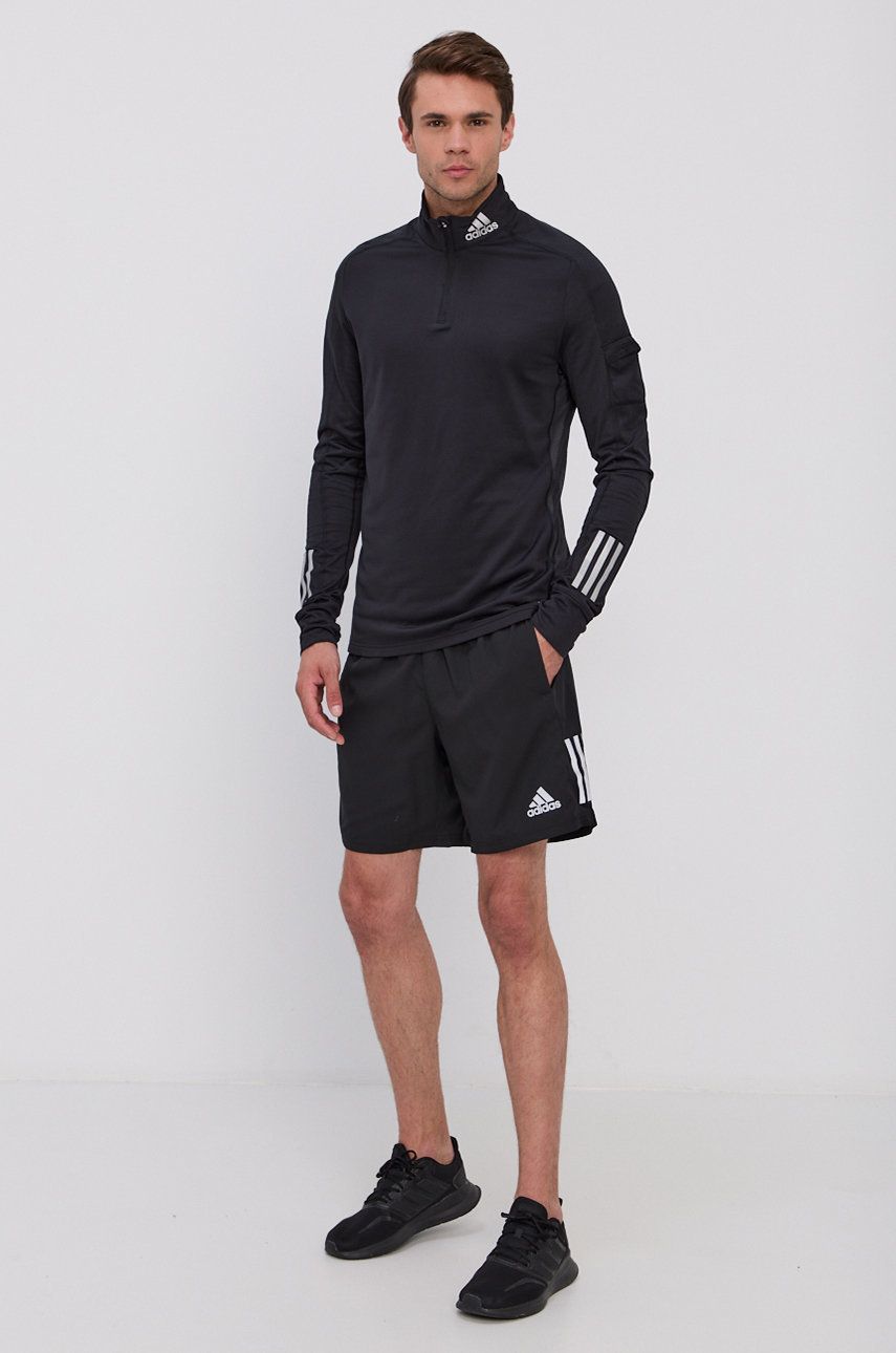 Adidas Performance Bluza kolor czarny gładka