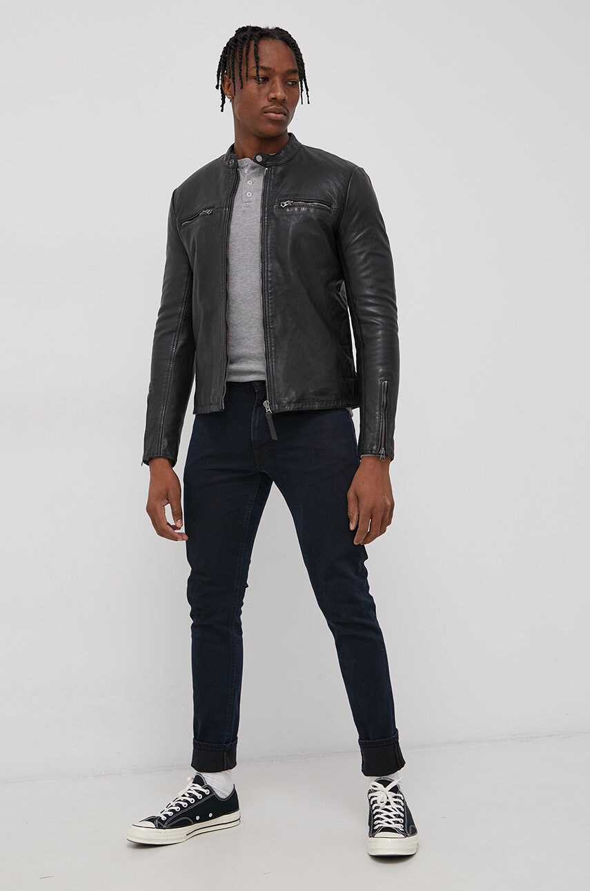 

Хлопковый лонгслив Superdry цвет серый однотонный