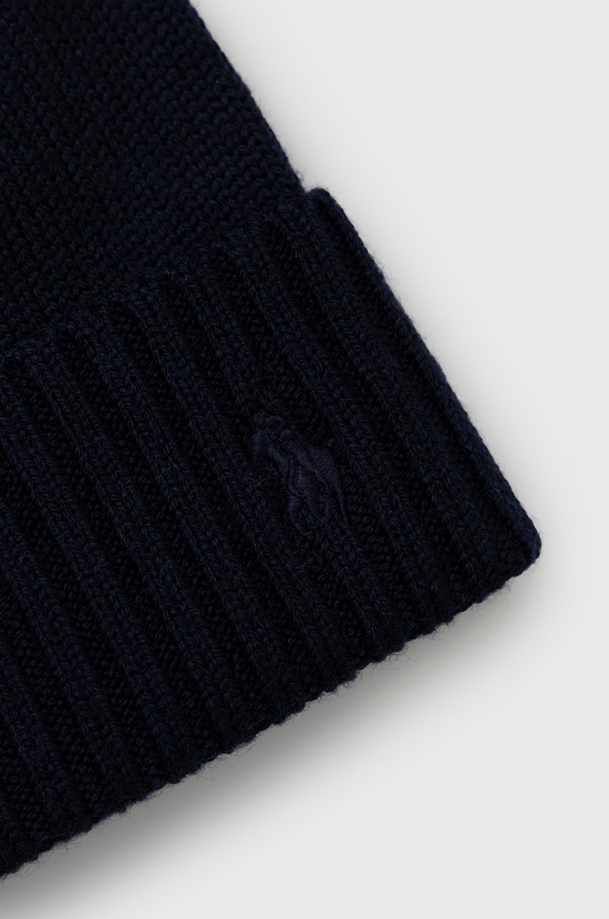 

Шапка Polo Ralph Lauren цвет синий из тонкого трикотажа