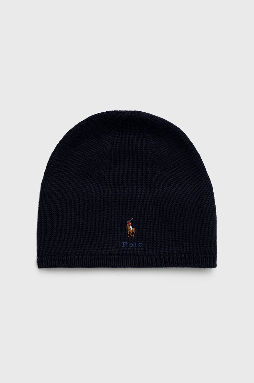 

Детска шапка Polo Ralph Lauren в тъмносиньо, Тъмносин