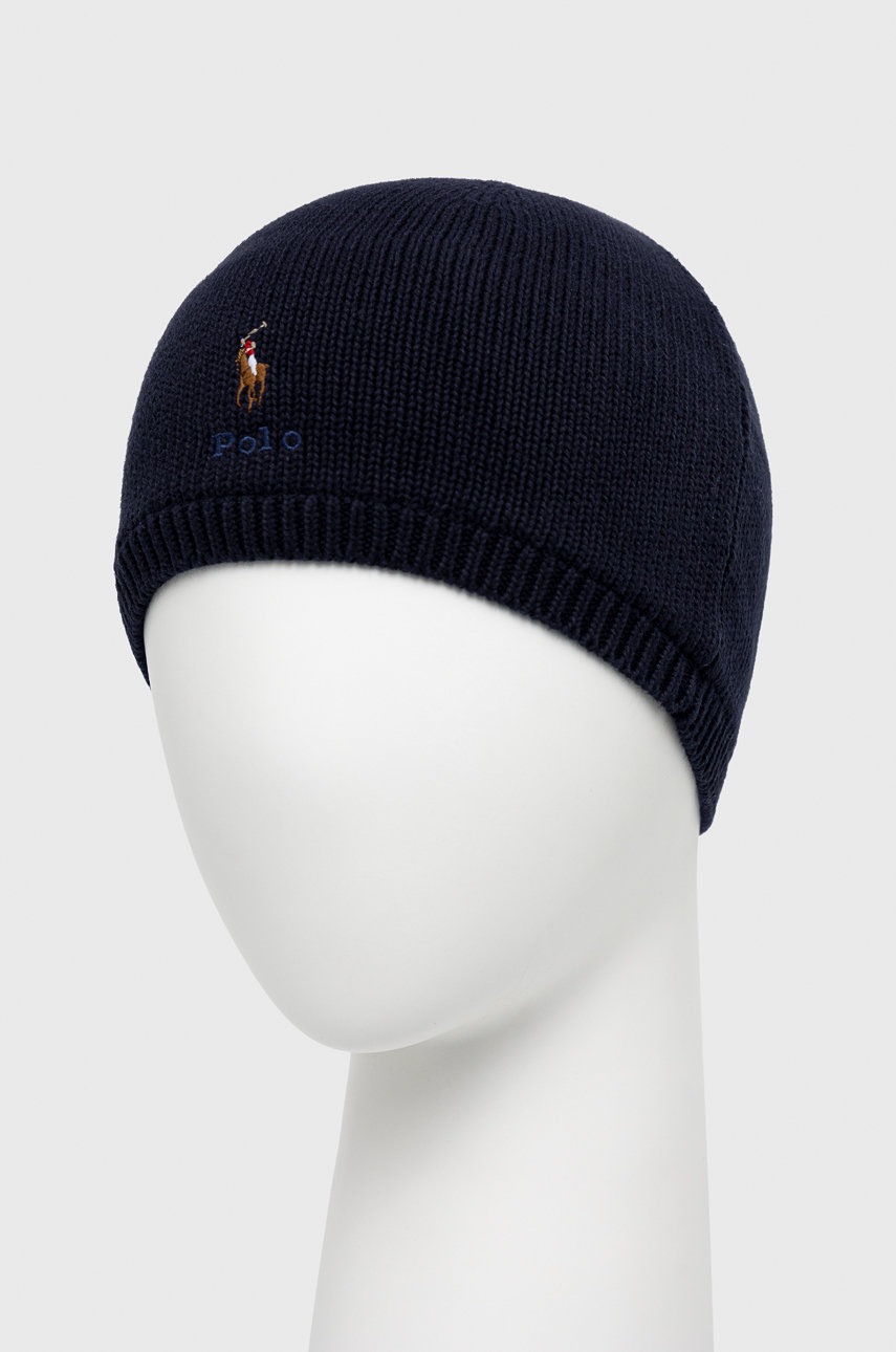 

Дитяча шапка Polo Ralph Lauren колір синій