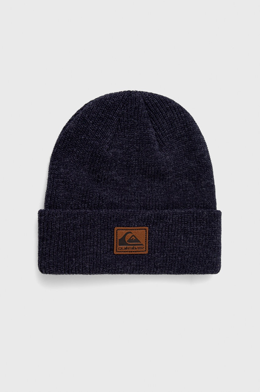 

Шапка Quiksilver в тъмносиньо с фина плетка, Тъмносин