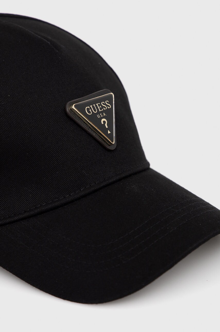 

Кепка Guess колір чорний з аплікацією