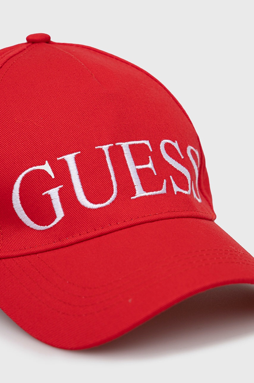 

Кепка Guess цвет красный с аппликацией