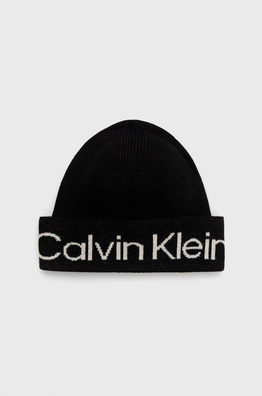 Calvin Klein - Czapka z domieszką kaszmiru