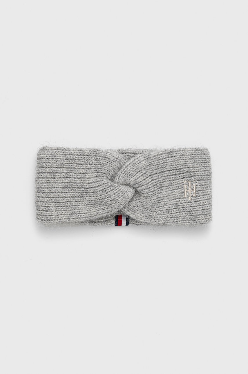 

Лента за глава Tommy Hilfiger в сиво, Сив
