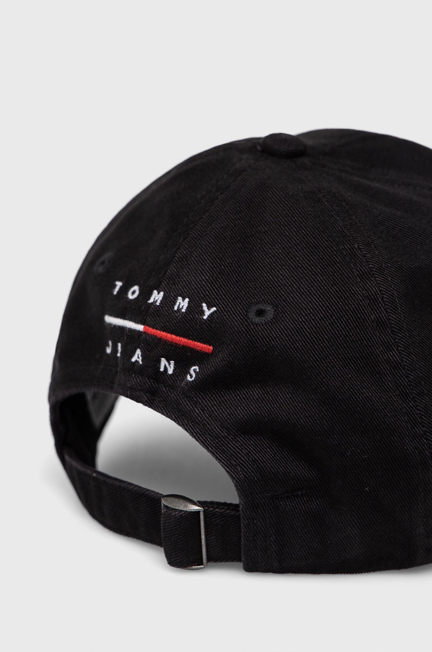 

Кепка Tommy Hilfiger колір чорний з аплікацією
