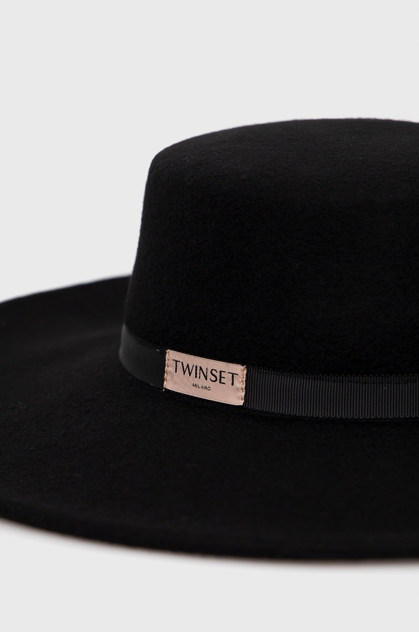 

Капелюх Twinset колір чорний вовна