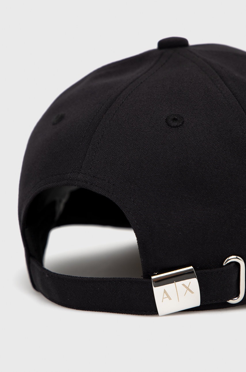

Шапка Armani Exchange цвет чёрный с аппликацией